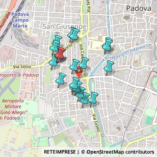 Mappa Via Vercelli, 35142 Padova PD, Italia (0.3585)