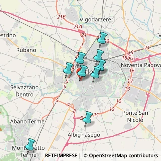 Mappa Via Aosta, 35142 Padova PD, Italia (3.43273)