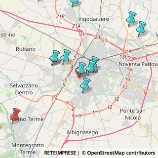 Mappa Via Aosta, 35142 Padova PD, Italia (4.56667)