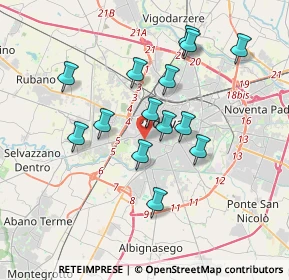 Mappa Via Vercelli, 35142 Padova PD, Italia (3.22929)