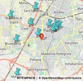 Mappa Via Aosta, 35142 Padova PD, Italia (2.05364)