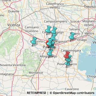 Mappa Via Vercelli, 35142 Padova PD, Italia (9.41667)