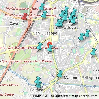 Mappa Via Aosta, 35142 Padova PD, Italia (1.3245)