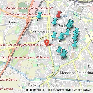 Mappa Via Vercelli, 35142 Padova PD, Italia (1.0585)
