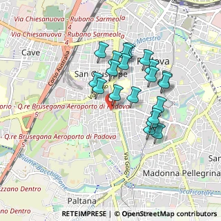 Mappa Via Vercelli, 35142 Padova PD, Italia (0.777)