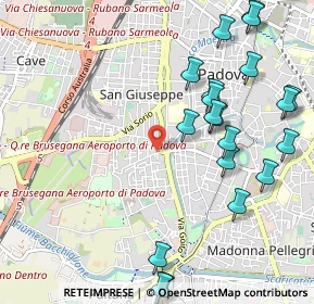 Mappa Via Aosta, 35142 Padova PD, Italia (1.249)