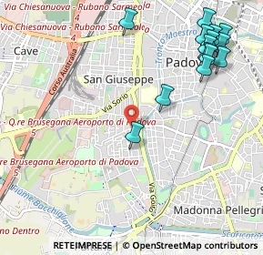 Mappa Via Aosta, 35142 Padova PD, Italia (1.31286)