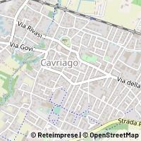 Mapa Cavriago
