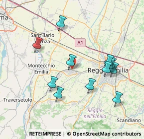 Mappa , 42025 Cavriago RE, Italia (7.60083)