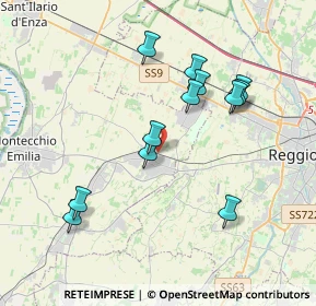 Mappa , 42025 Cavriago RE, Italia (3.65667)