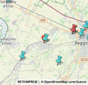 Mappa , 42025 Cavriago RE, Italia (6.68571)