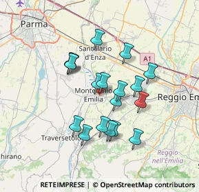 Mappa Via Fratelli Cervi, 42027 Montecchio Emilia RE, Italia (5.92)