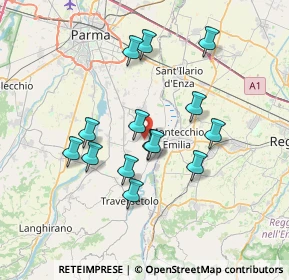 Mappa Via Lunga, 43022 Montechiarugolo PR, Italia (6.36786)