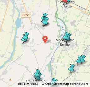 Mappa Via Lunga, 43022 Montechiarugolo PR, Italia (5.5415)