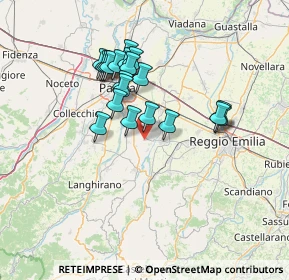 Mappa Via Lunga, 43022 Montechiarugolo PR, Italia (11.9125)