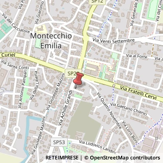 Mappa Via A. Grandi, 7, 42027 Montecchio Emilia, Reggio nell'Emilia (Emilia Romagna)
