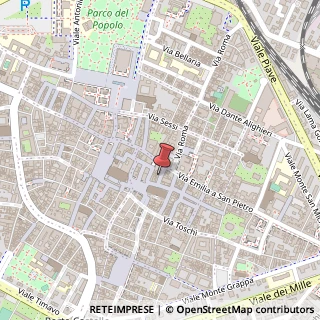 Mappa Via Mario Calderini, 5, 42121 Reggio nell'Emilia, Reggio nell'Emilia (Emilia Romagna)