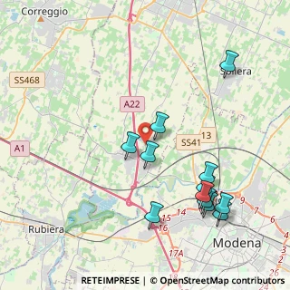 Mappa Via Nuova, 41011 Campogalliano MO, Italia (4.43583)