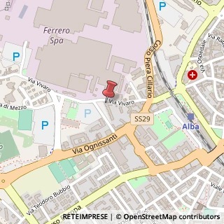 Mappa Via Vivaro, 29/a, 12051 Alba, Cuneo (Piemonte)