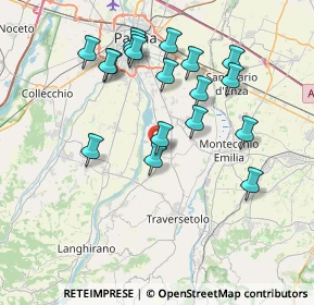 Mappa Via Correggio, 43030 Basilicanova PR, Italia (7.50278)