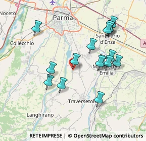 Mappa Via Correggio, 43030 Basilicanova PR, Italia (7.55563)