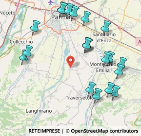 Mappa Via Correggio, 43030 Basilicanova PR, Italia (9.362)