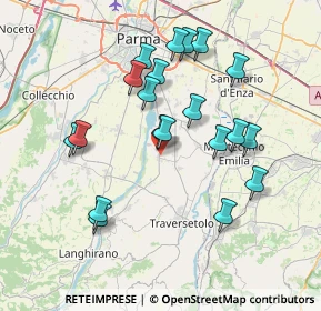 Mappa Via Correggio, 43030 Basilicanova PR, Italia (7.2445)