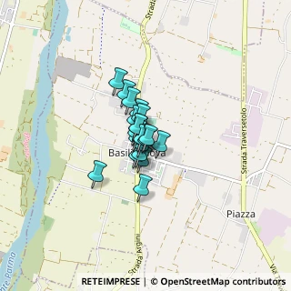Mappa Via Correggio, 43030 Basilicanova PR, Italia (0.383)
