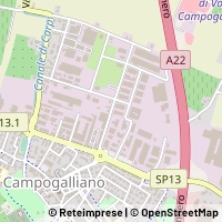 Mapa Campogalliano