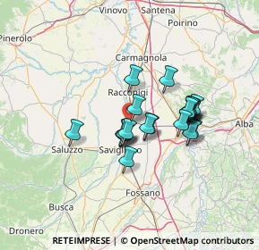Mappa Via Cuneo, 12030 Cavallermaggiore CN, Italia (10.2805)
