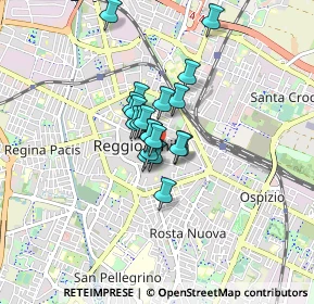 Mappa 42121 Reggio nell'Emilia RE, Italia (0.4915)