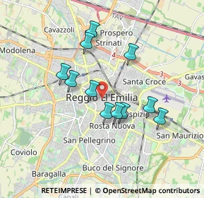 Mappa 42121 Reggio nell'Emilia RE, Italia (1.52636)