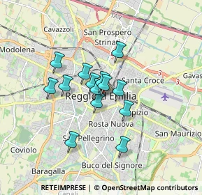 Mappa 42121 Reggio nell'Emilia RE, Italia (1.18357)