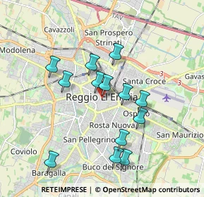 Mappa 42121 Reggio nell'Emilia RE, Italia (1.68846)