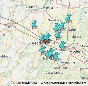 Mappa 42121 Reggio nell'Emilia RE, Italia (10.27923)