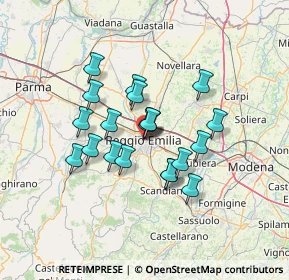 Mappa 42121 Reggio nell'Emilia RE, Italia (10.668)