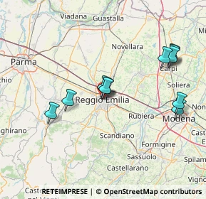 Mappa 42121 Reggio nell'Emilia RE, Italia (14.88455)