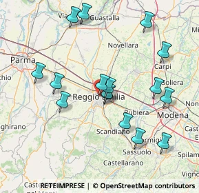 Mappa 42121 Reggio nell'Emilia RE, Italia (15.51063)