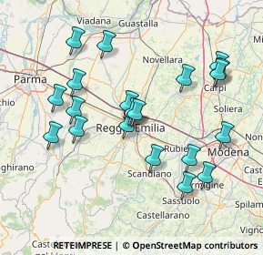 Mappa 42121 Reggio nell'Emilia RE, Italia (15.3445)