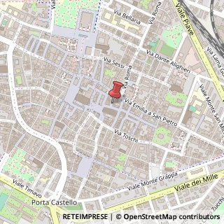 Mappa Via Calderini, 41, 42121 Reggio nell'Emilia, Reggio nell'Emilia (Emilia Romagna)