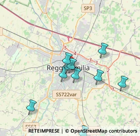 Mappa 42121 Reggio nell'Emilia RE, Italia (3.92818)