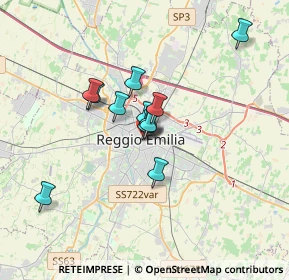 Mappa 42121 Reggio nell'Emilia RE, Italia (2.44917)