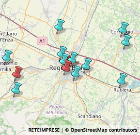 Mappa 42121 Reggio nell'Emilia RE, Italia (7.77846)