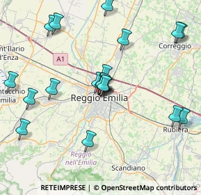 Mappa 42121 Reggio nell'Emilia RE, Italia (8.0425)