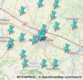 Mappa 42121 Reggio nell'Emilia RE, Italia (8.7165)