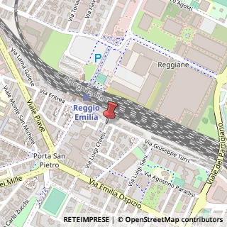 Mappa Via Luigi Chiesi, 13, 42121 Reggio nell'Emilia, Reggio nell'Emilia (Emilia Romagna)