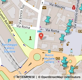 Mappa Via Roma, 12051 Alba CN, Italia (0.129)
