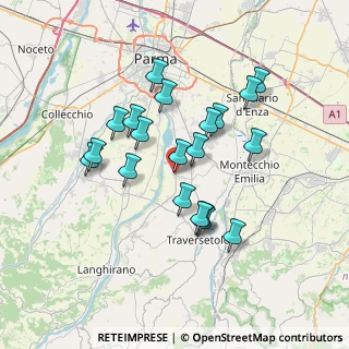 Mappa Via Ghiare, 43030 Basilicanova PR, Italia (6.3515)
