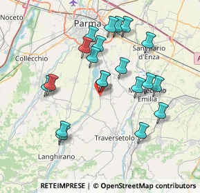 Mappa Via Ghiare, 43030 Basilicanova PR, Italia (7.296)