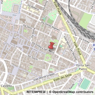 Mappa Via Emilia San Pietro, 31, 42100 Reggio nell'Emilia, Reggio nell'Emilia (Emilia Romagna)